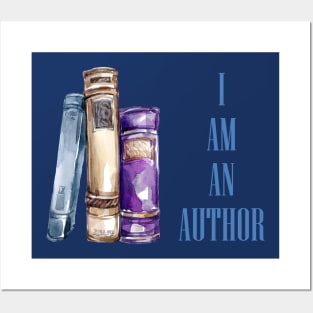 I Am An Author And Love Books Posters and Art